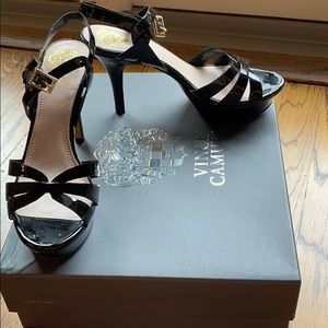 Vince camuto black patent heels